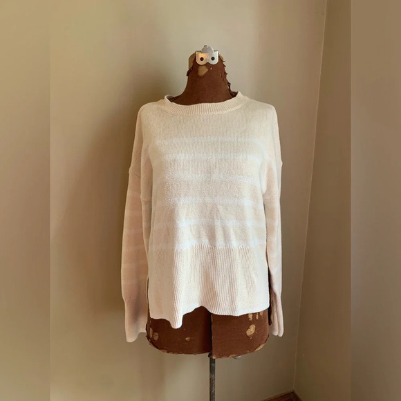 Sincerely jules sweater, cropped striped sweater - Picture 1 of 8